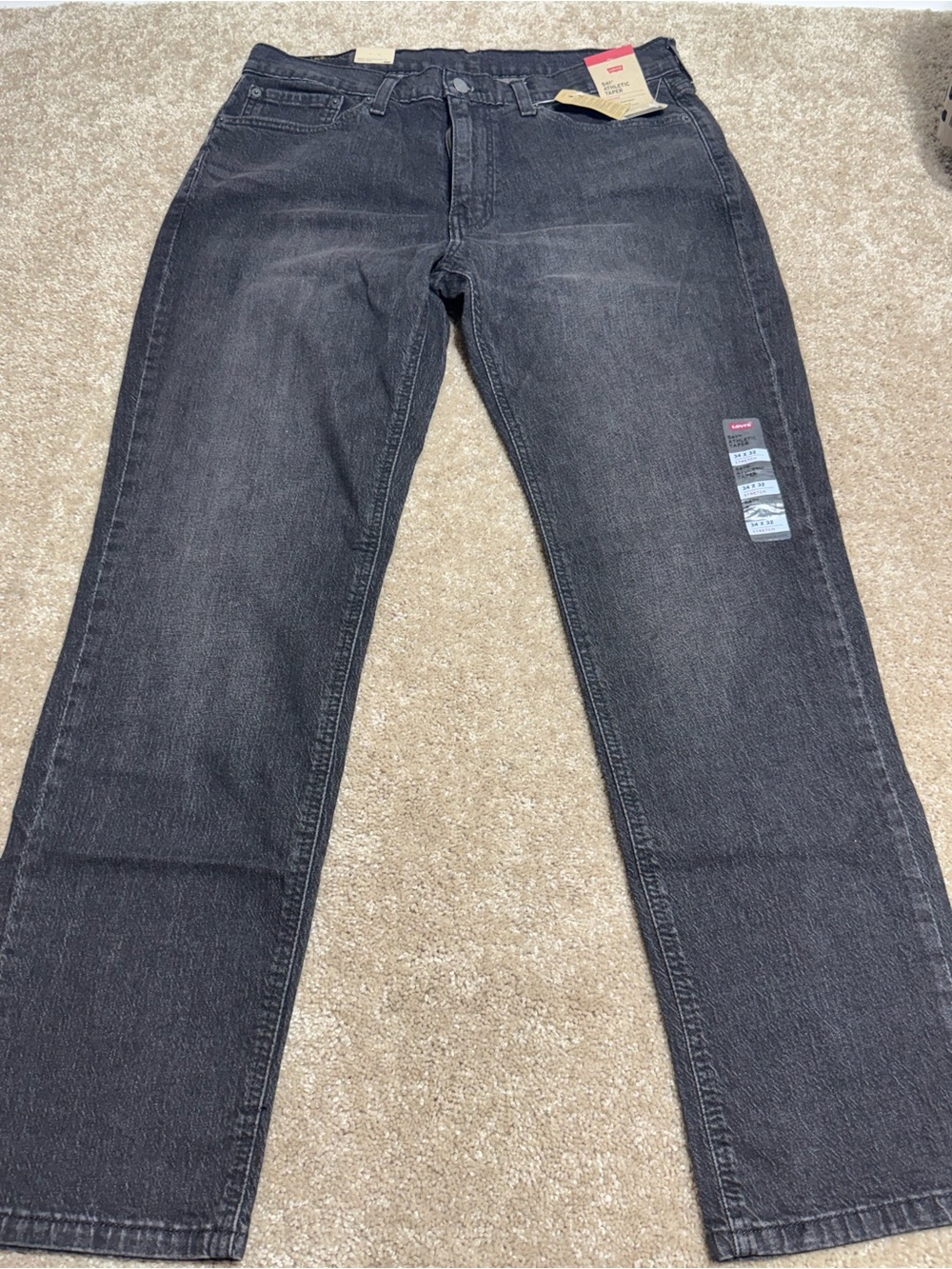 Levi's Black Straight Leg Jeans